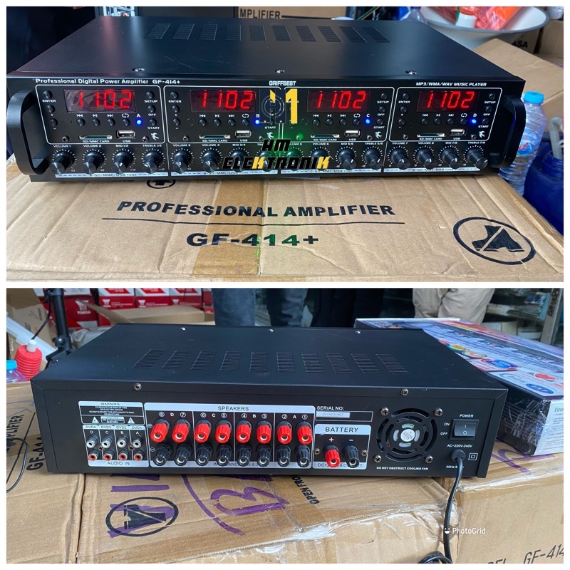 Amplifier walet GRIFFBEST GF 414+ 4player with timer