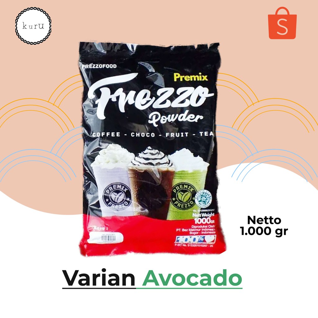 

AVOCADO / Premix / Bubuk Minum / Powder Drink / 1kg / Frezzo Powder