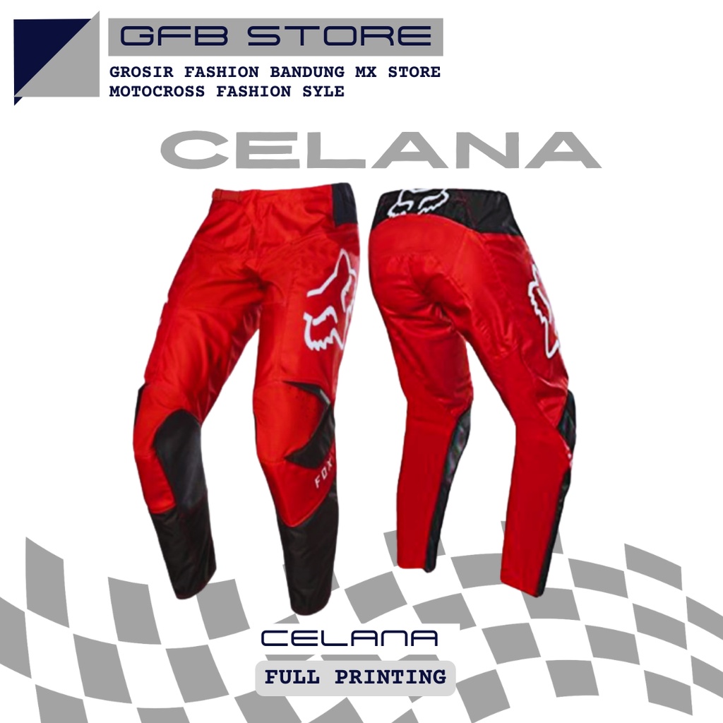 jersey set motocross RedBlack | Celana cross | Jersey trail