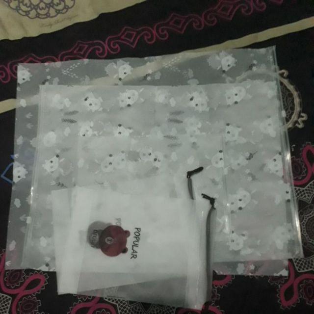 Moana Kiosk|zipper Storage Bag / Kantong Organizer Dengan Zip Lock Motif Mouse Tikus