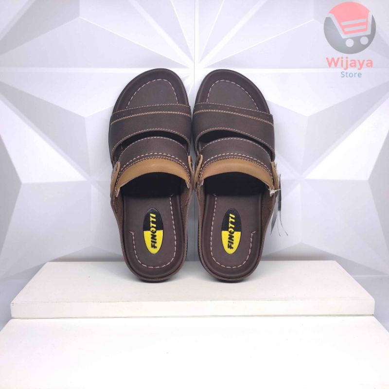 Finotti BPZ 10 Sandal Slop Pria Sendal Selop Kasual Cowok Laki-Laki Desain Trendy dan Berkualitas Original Finotti