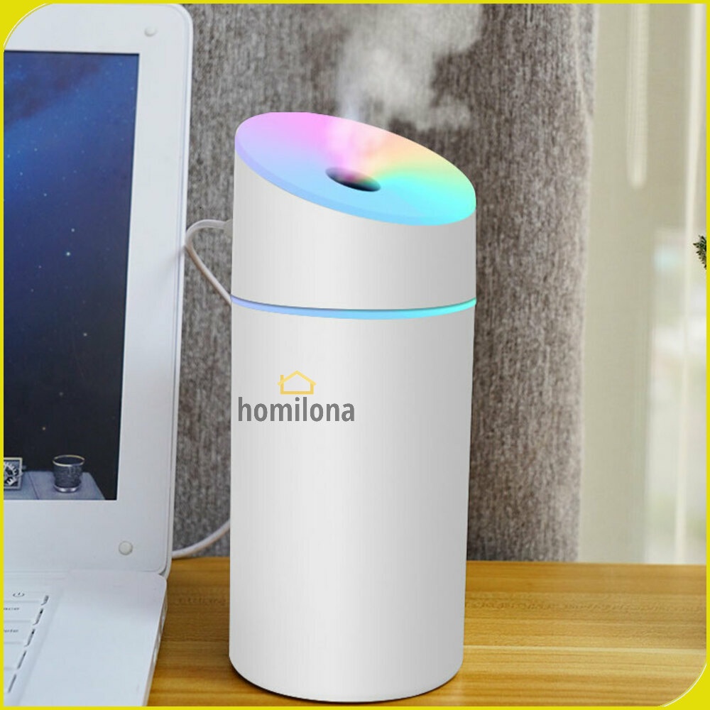 LISM Air Humidifier Diffuser Pelembab Udara Lampu RGB 450ml - SJD-03 - Pink