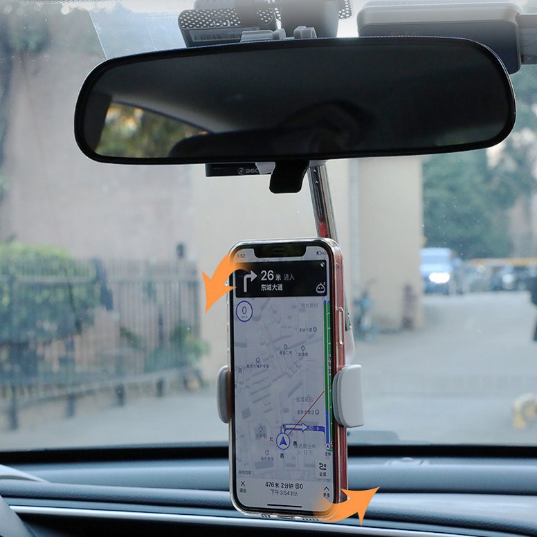 Holder Hp Jepit Spion Mobil Original 360 Derajat Car Phone Holder Multifungsi