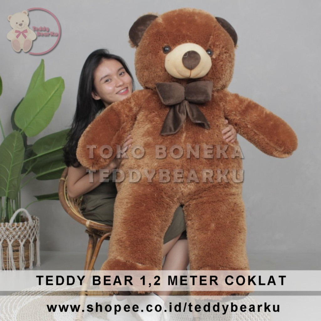 Boneka Teddy Bear Super Jumbo 1,2 Meter Warna Coklat