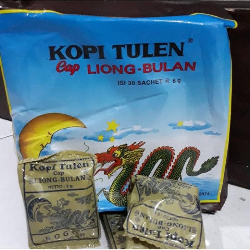 

Kopi liong bulan 30 sachet " KOPI LEGEND " KHAS BOGOR (tanpa gula)