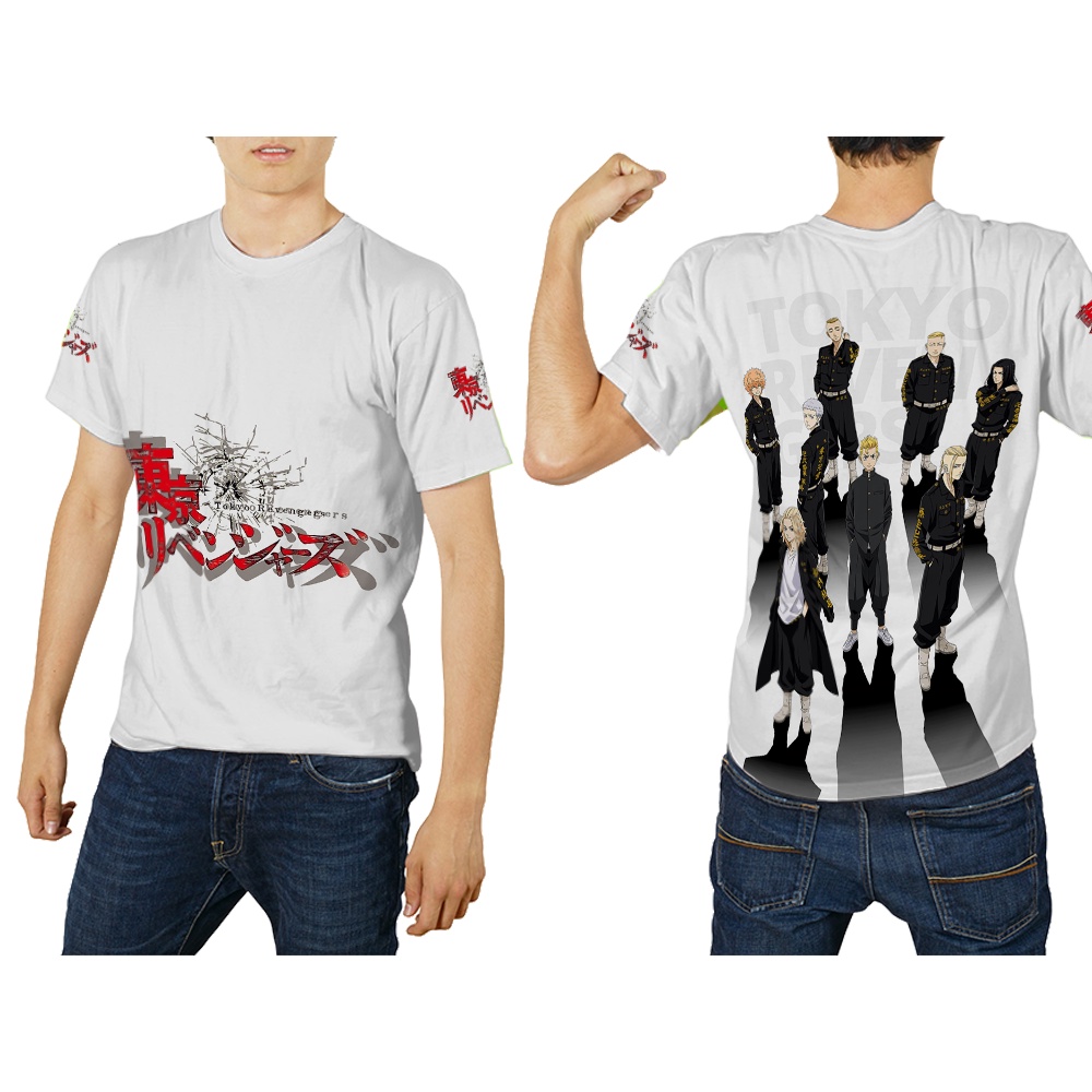 Baju Kaos T-shirt Dewasa art TOKYO AVENGER Fullprint Terbaru/Terkeren 2021