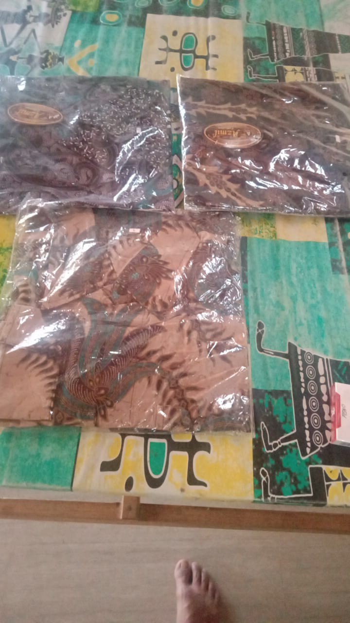 Risna Batik Hrb026 Kenongo Hem Kemeja Batik Pria Lengan Pendek Katun Primis Premium Halus M L Xl