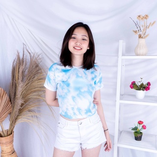 Crop Tie Dye Shirt/ Crop YERIKA Atasan Pendek Wanita | Kaos Wanita Tie Dye