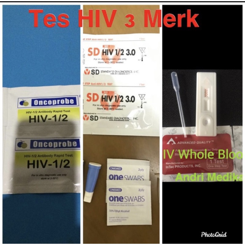 Jual tes Hiv 3 merek generasi 4 merek Intec SD oncoprobe Shopee Indonesia