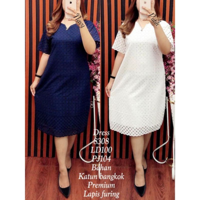 Dress katun bolong premium