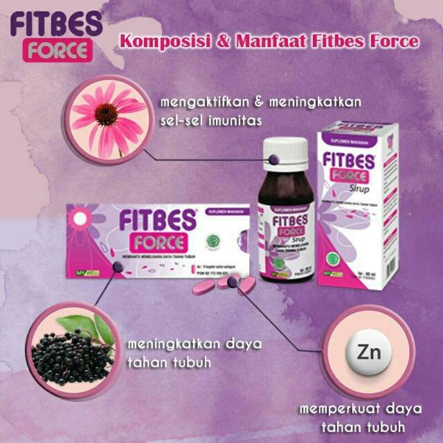 Fitbes force kaplet isi 5 pcs suplement vitamin waspada virus