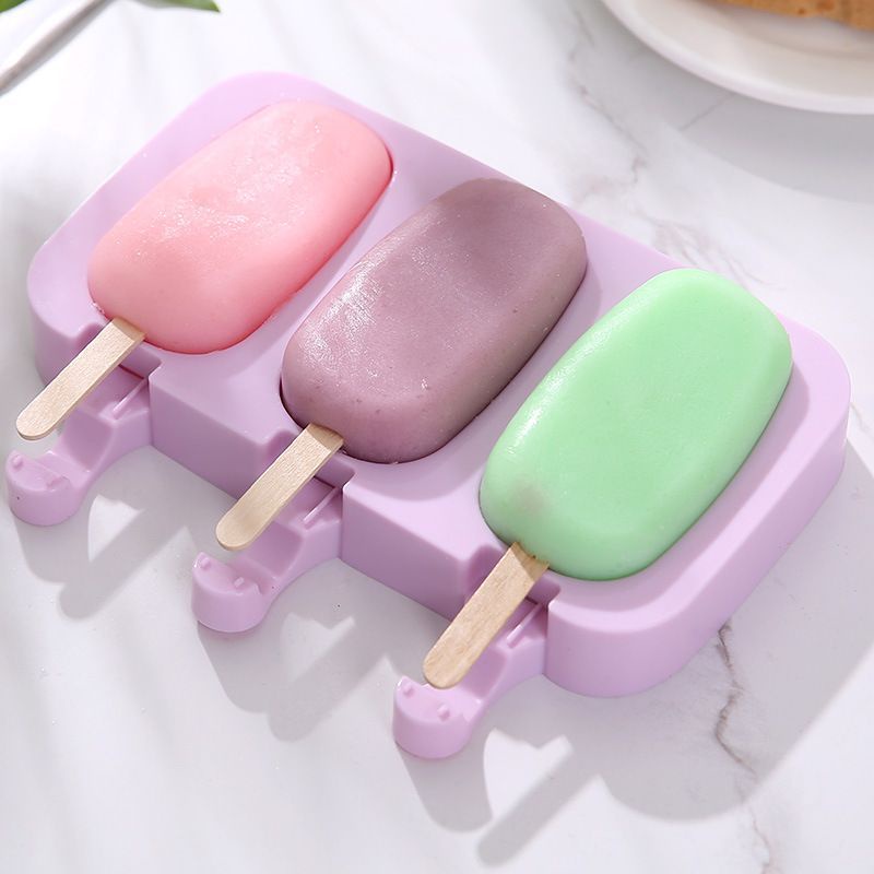 cetakan Silikon es krim cetakan ice cream silicon gratis 50pcs stick es cream