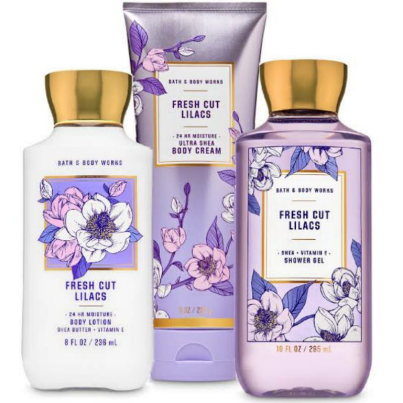 BATH AND BODY WORKS BBW FRESH CUT LILACS SERIES MIST LOTION SHOWER GEL BODY CREAM HAND CREAM SHOWER GEL BODY CREAM LOTION MIST WASH WALLFLOWER ROOMSPRAY SCENTPORTABLE GENTLE GEL DEEP CLEANSING GENTLE FOAMING CREAMY LUXE