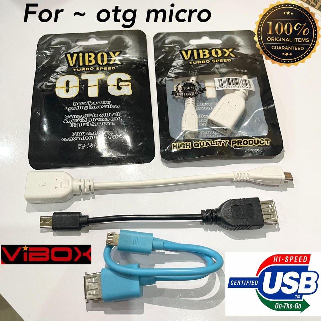 new~OTG KABEL TYPE C VIBOX ORIGINAL JETS SPEED &amp; TURBO SPEEDS MICRO-USB