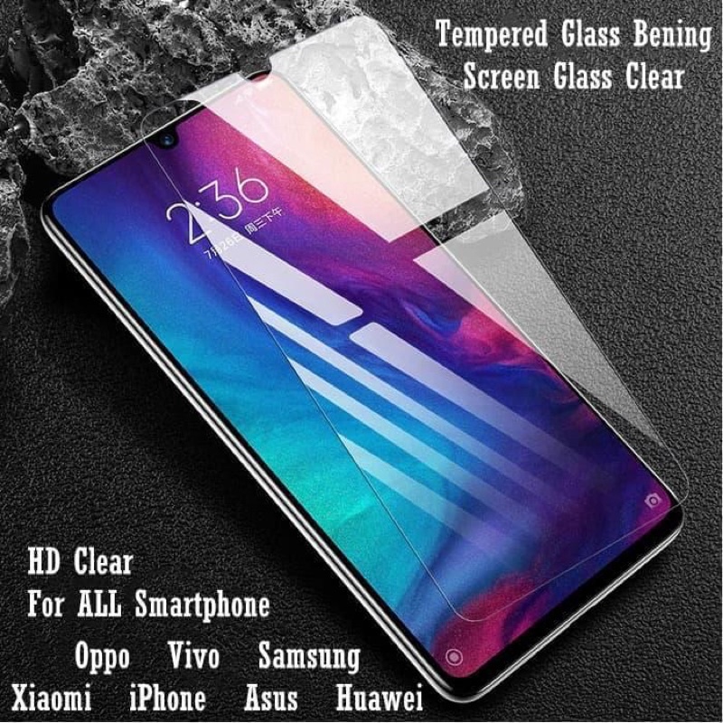 Temperedglass Anti gores kaca bening 0.3mm Tg universal samsung oppo vivo xiaomi realme infinix