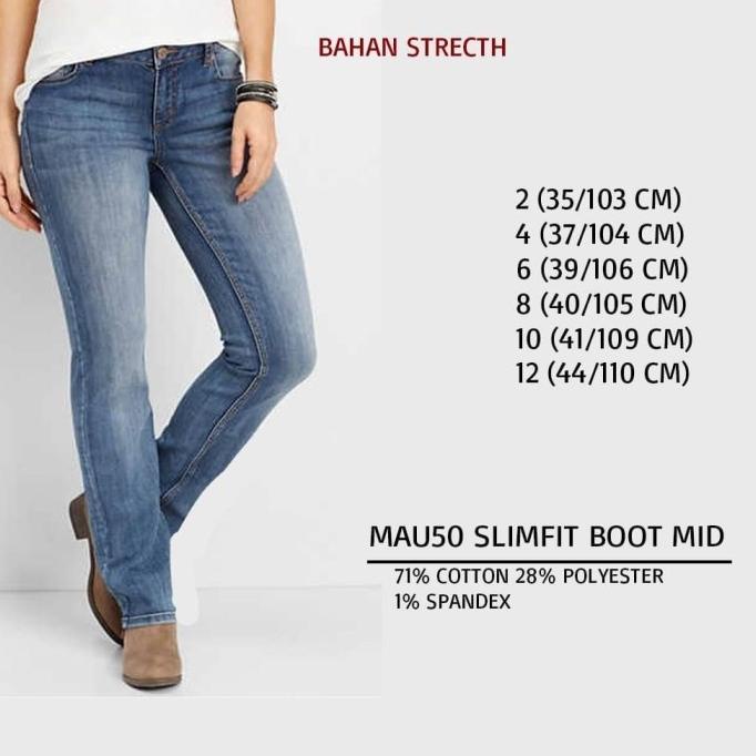 Celana Jeans Wanita Murah Maurices 50 Slimfit Boot