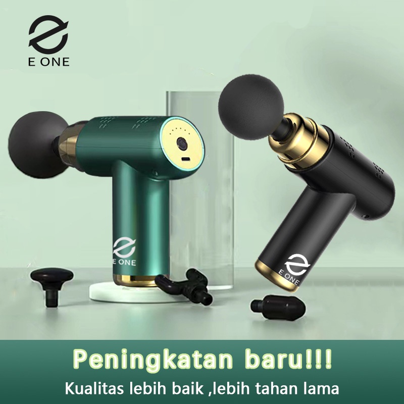 E ONE Massage Gun MG02 Alat pijat/getar elektrik seluruh badan Redakan Pegal Otot Badan