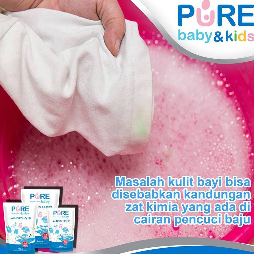 Pure Baby Laundry Liquid 700 ml REFILL / Pure BB Laundry Detergent / Sabun Pakaian Bayi