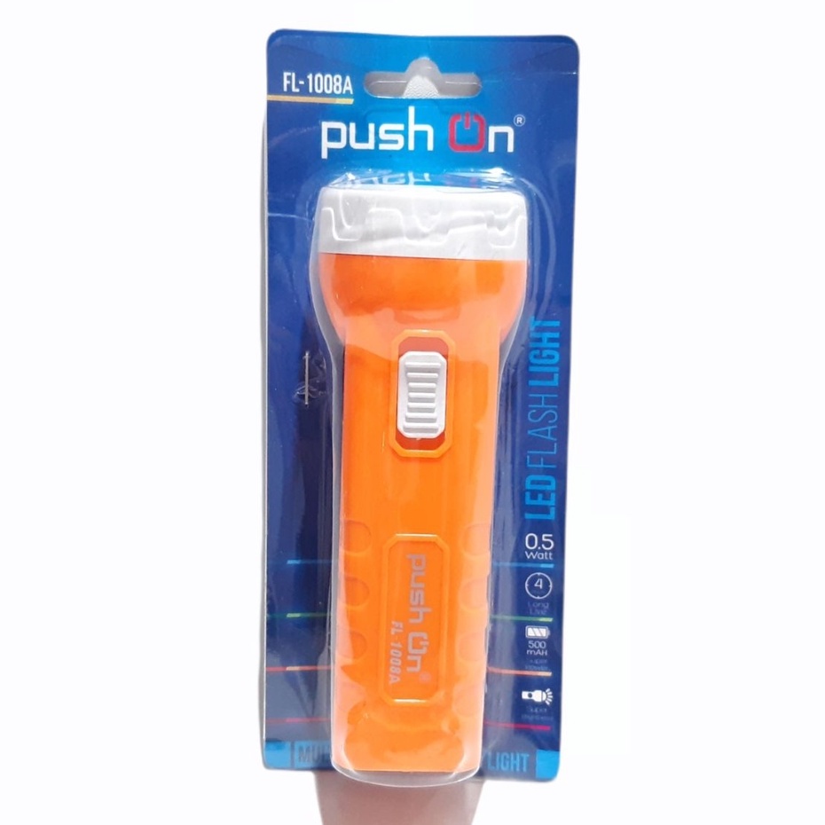 Push On FL-1008A Senter LED Multifungsi 0.5 Watt Rechargeable