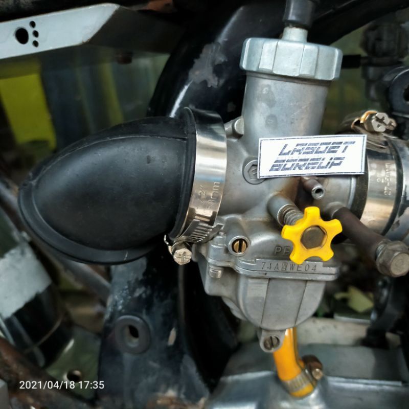 KARET FILTER KARBU KARBULATOR NINJA R RR 150 PWL 26 PE PWK 28 30 32 SET KLEM CLAMP CB GL MP TIGER
