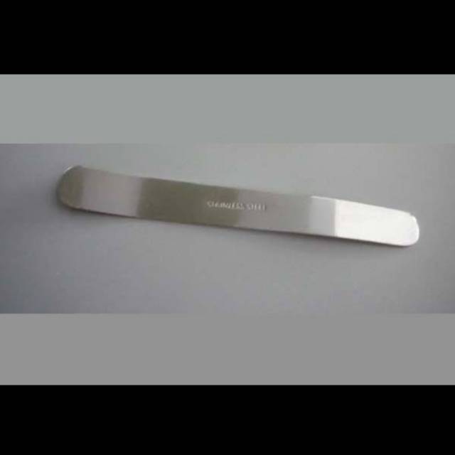 Tongue Spatula Stainless Sundip Lidah Stenlis Lubang Depressor Spatulla Tong Spatel