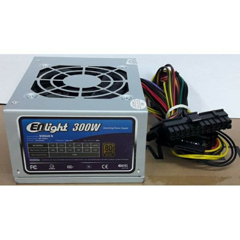 CASING MINI ENLIGHT EN 120 POWER SUPPLY 300W, CASING MINI MICRO ATX ENLIGHT 120