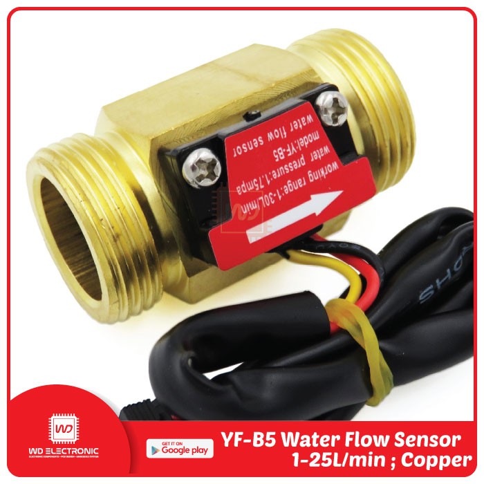 YF-B5 WATER FLOW SENSOR YF B5 FLOW SENSOR KUNINGAN 3/4 INCH