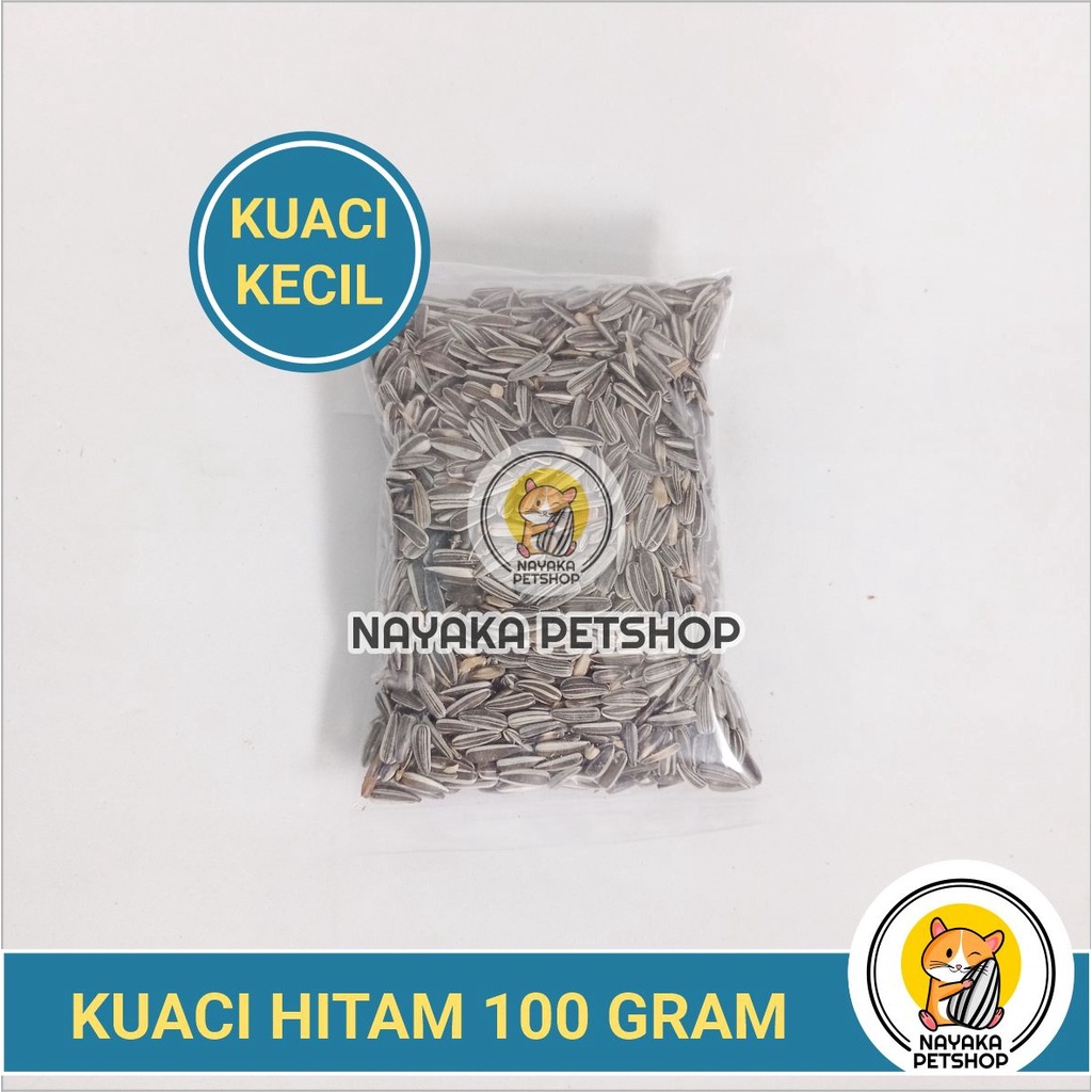 Kuaci Hamster Hitam 100 gr Snack Makanan Hamster Pakan Murah