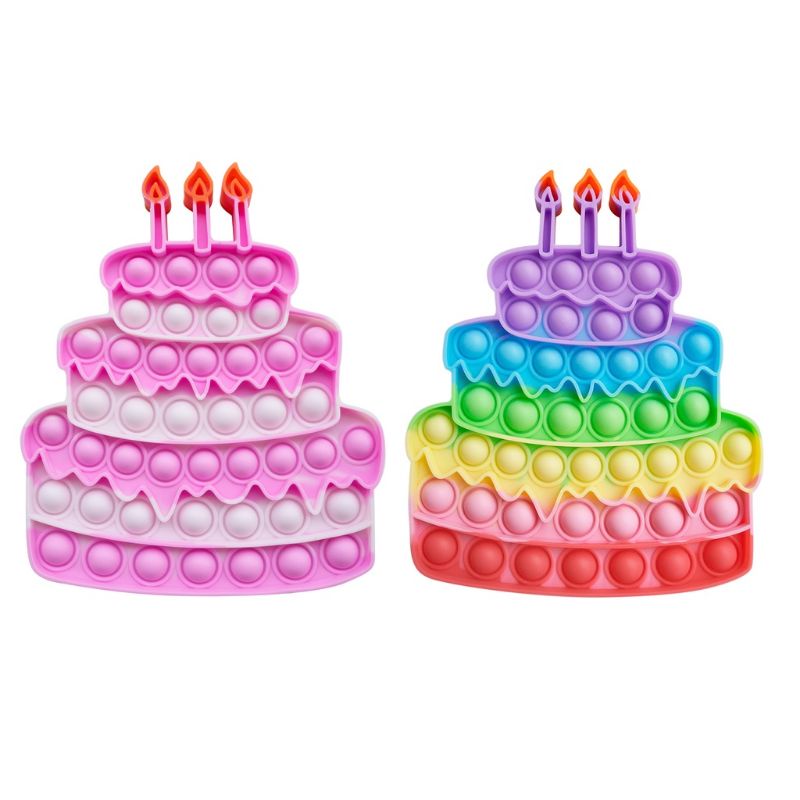 POP IT RAINBOW FIDGET TOYS Mainan Anak Edukasi Murah Pop Its Unicorn New Fidget Push Bubble Kids Kid-KUE