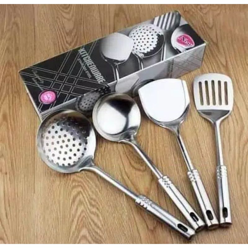 spatula set stainless 4 pcs