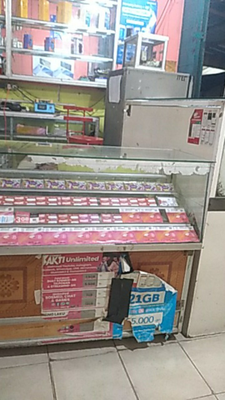 [gridline - S142 Black Brown] Kemeja Batik Match Pria Lengan Pendek Slimfit Casual