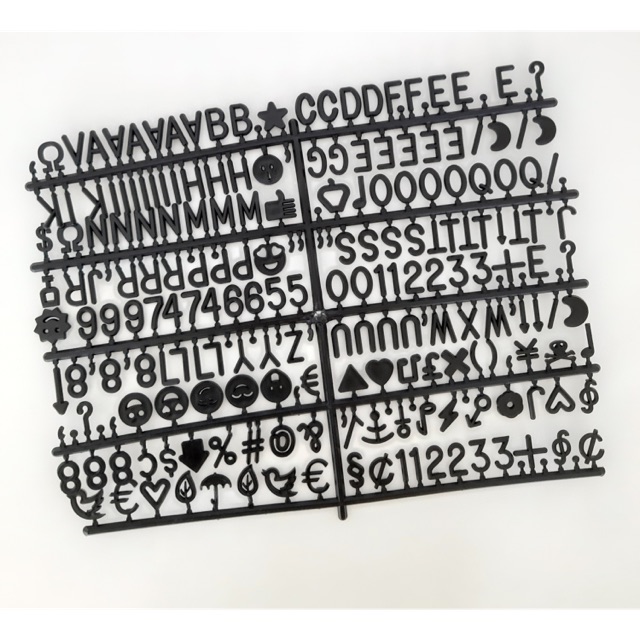 

Black letter for letter board