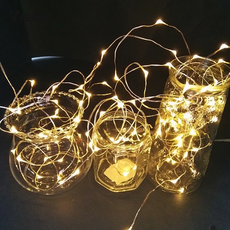 Lampu LED Kedip 3m Kawat String Lamp Kawat Tembaga Starry / Indoor Outdoor Waterproof String Lights