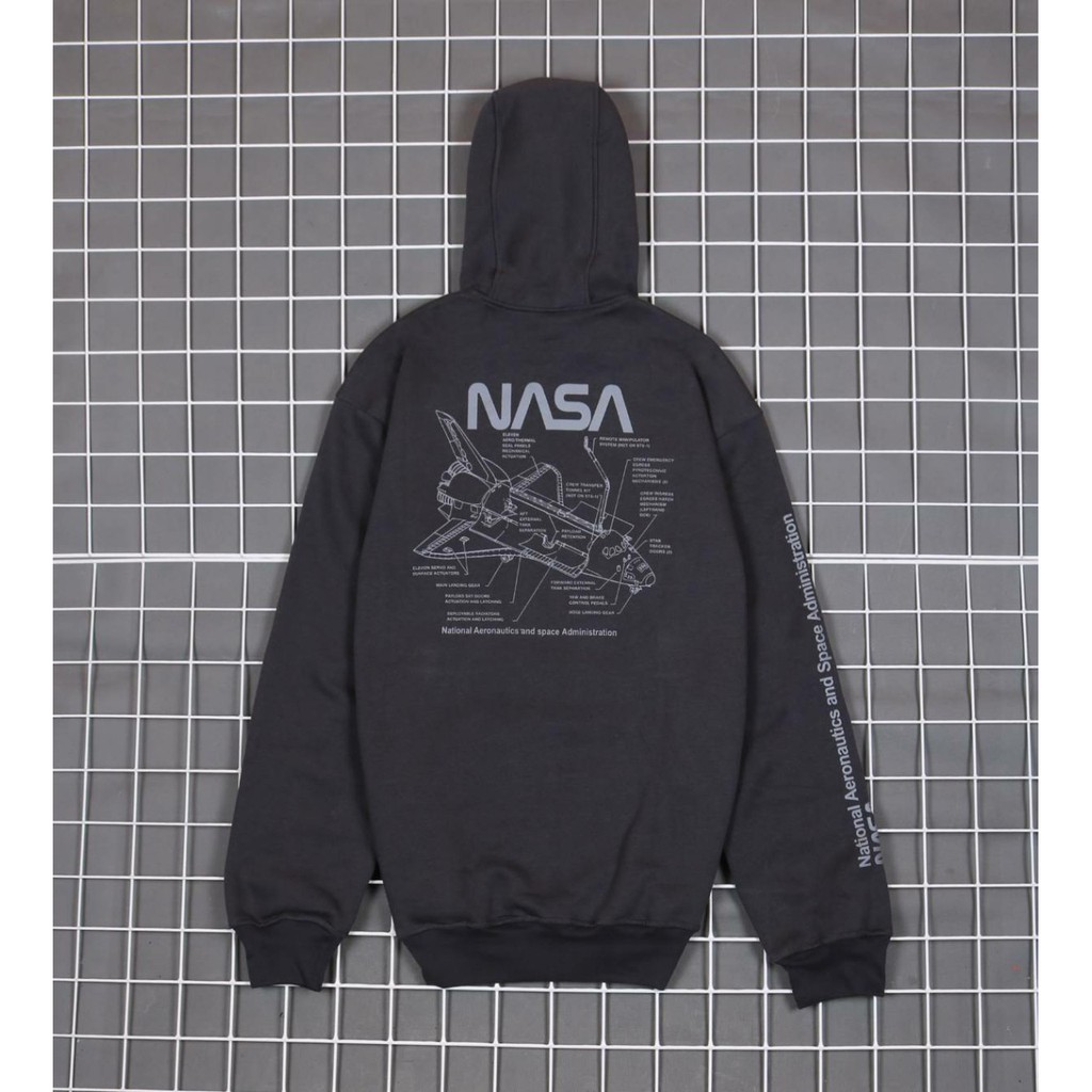 Jaket Hoodie H AND M NASA HAND LIST – Edition Trendy Casual Unisex Good Brand Quality Stylish