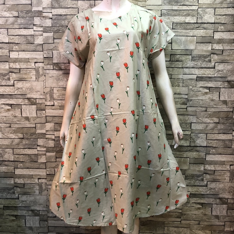 DASTER BALI MURAH MOTIF KEMBANG | BATIK AQILAH-OB 17