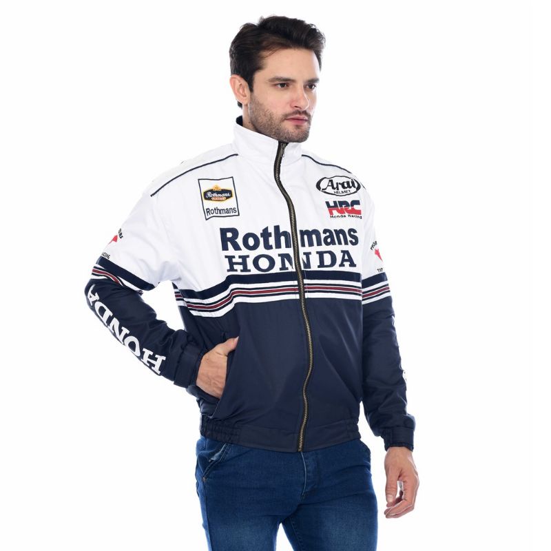 jaket Honda rothmans pria team HRC top vintage