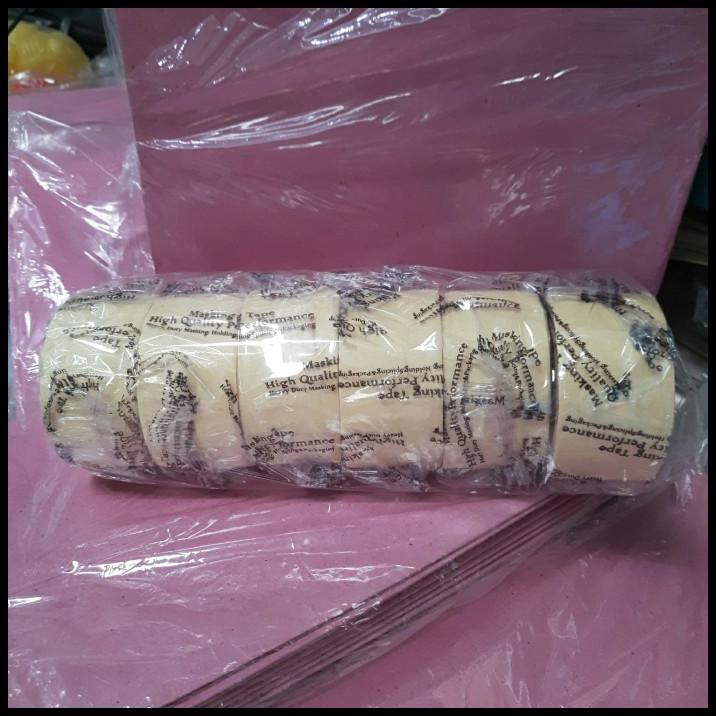 

Isolasi Kertas Bengyu 48Mm 2 Inch Masking Tape 1 Slop Isi 6 Buah