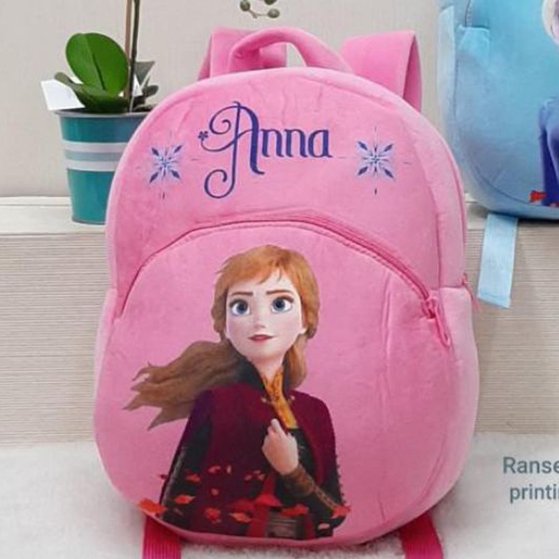 Tas Ransel boneka elsa anna frozen tas sekolah anak paud baby kids souvenir kado backpack