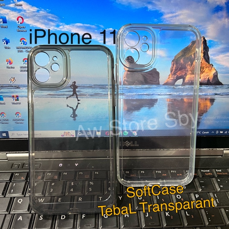 Case Protect Camera iPhone 11 Tebal Transparant Space Case