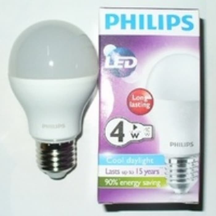 Philips 4 Watt  Lampu Led Paling Terang Mantap **