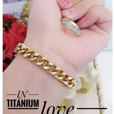 Titanium gelang cincin wanita r211