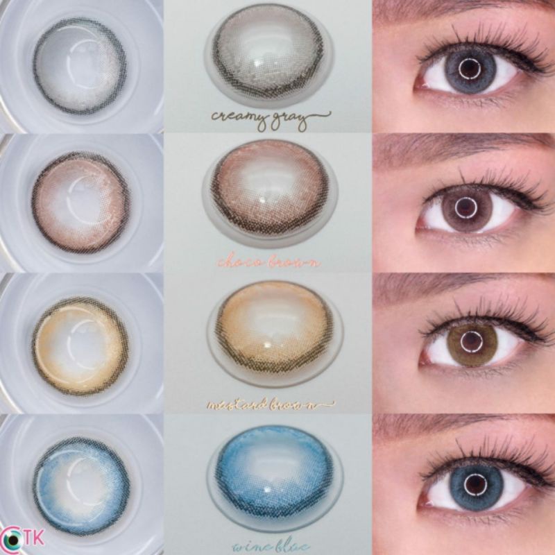 Softlens Warna RECIPE MINUS &amp; NORMAL MUSTARD BROWN 14.5 MM -0.50 S.D -6.00 / Soflen Softlen by CTK