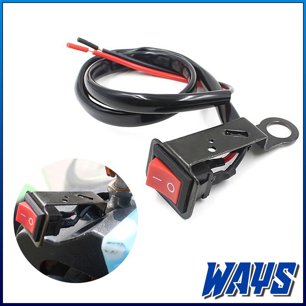 L069 | Saklar Switch On Off Braket Breket Spion Lampu Sorot Tembak Motor Aksesoris Variasi