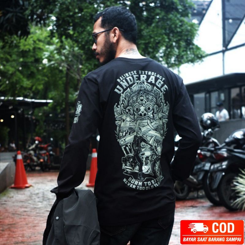 UNDERAGE PREMIUM ORIGINAL kaos distro kaos balines leak kaos racing kaos bikers kaos long sleeve