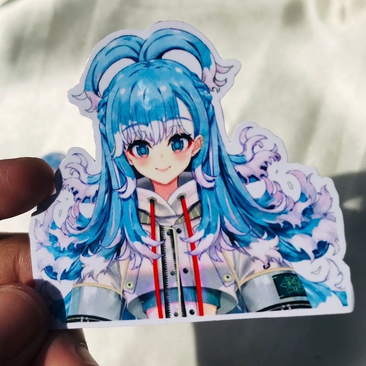 Stiker Kobo Kanaeru Hololive Anime Kawaii Character Sticker
