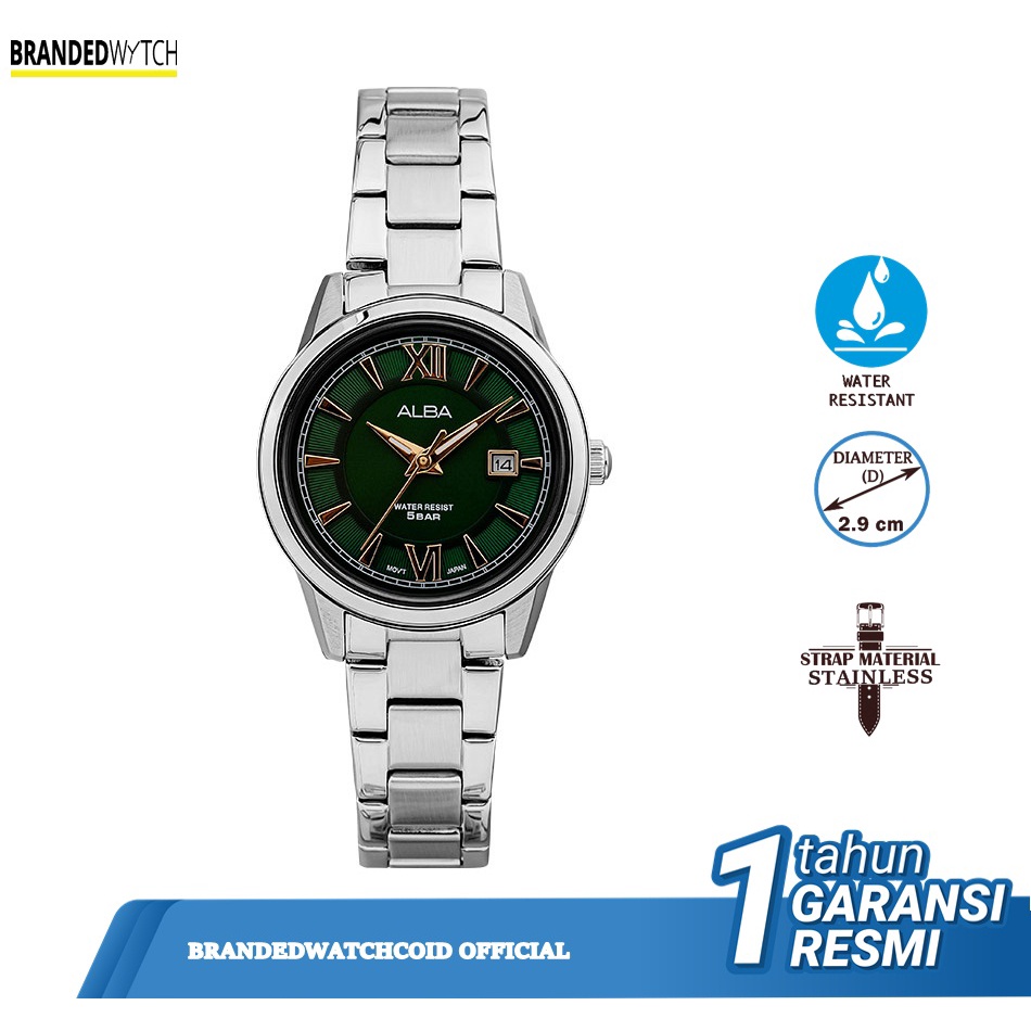 Jam Tangan Alba Wanita AH7AT5X1 Original Alba AH7AT5 Diameter 2,9 cm