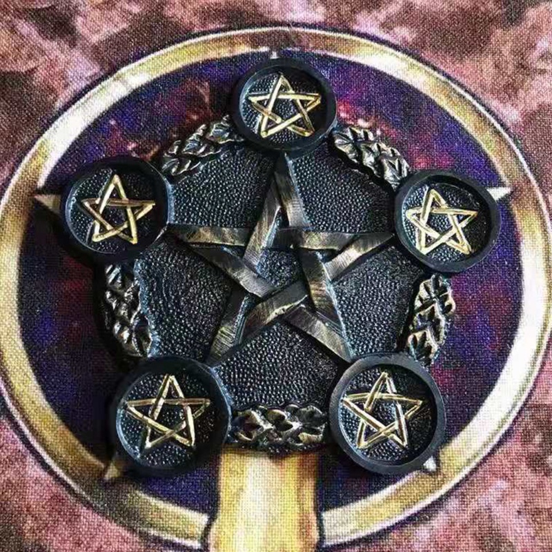 Siy Cetakan Resin Epoksi Bentuk Astrologi Pentacle Altar Untuk Kerajinan Tangan Diy