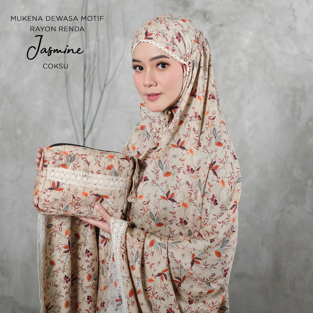 PUSAT MUKENA TASIK - MUKENA MOTIF RAYON RENDA DEWASA JASMINE