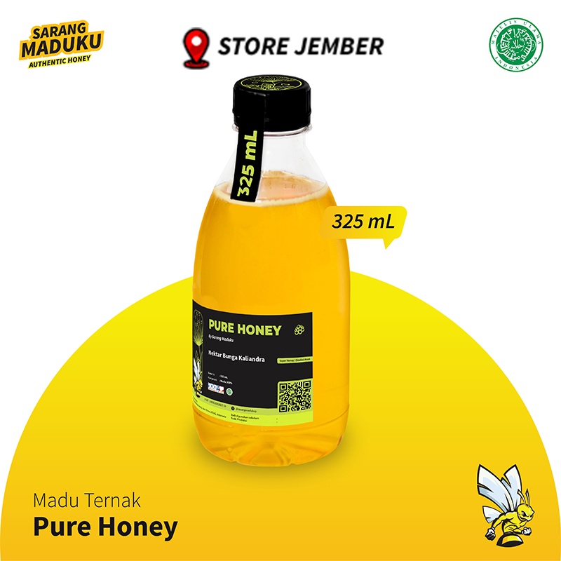 

Madu Murni Asli Nektar Bunga Raw Honey 100% - 325 ML