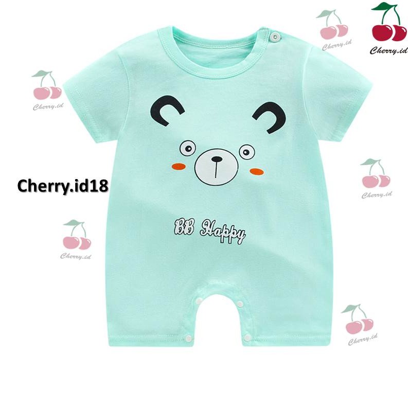 Cherry COD Jumper Bayi Import / Romper Bayi Import / Baju Bayi Kancing J008